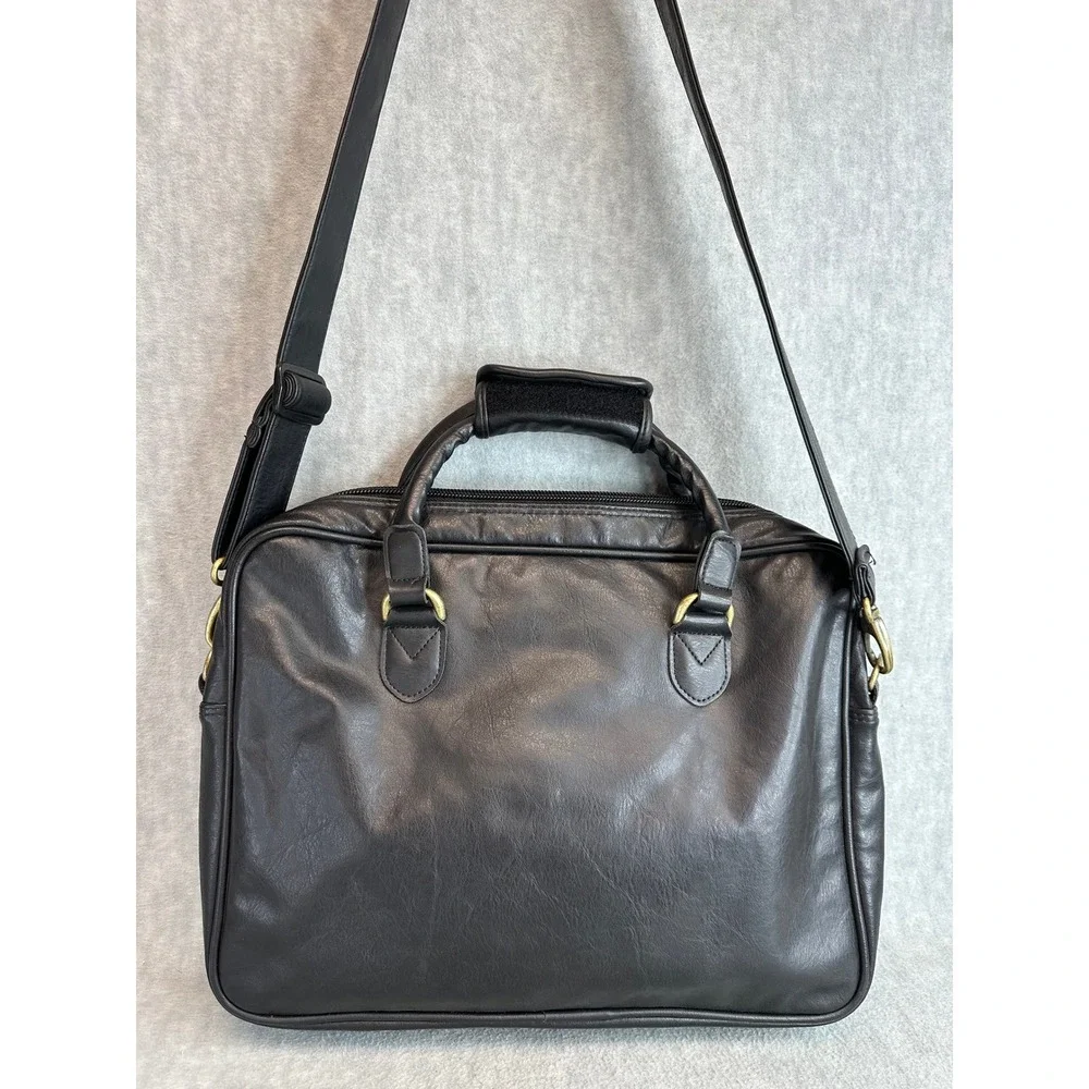 Florida State Seminoles Black Leather Executive‎ Laptop Briefcase Bag FSU Logo